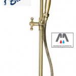 SALISCENDI DOCCIA IDROBRIC RETRO' VECCHIO OTTONE ANTICO 1 GETTO