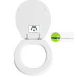 SEDILE COPRIWC AZZURRA MOD. JUBILAEUM BIANCO MAMO RESINA POLIESTERE COLATA