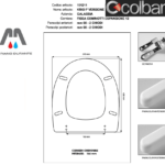 SEDILE COPRIWC GALASSIA MODELLO KRIO SOSPESO BIANCO COLBAM RESINA POLIESTERE