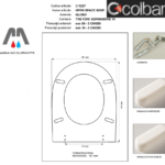 SEDILE COPRIWC GLOBO MODELLO OPEN SPACE SOSPESO BIANCO COLBAM RESINA POLIESTERE