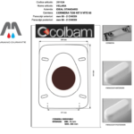 SEDILE COPRIWC IDEAL STANDARD MOD. VELARA COL. MARRONE COLBAM RESINA POLIESTERE