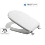 SEDILE COPRIWC IN MDF ARETUSA FIT BIANCO METAFORM CERNIERE IN METALLO