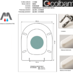 SEDILE COPRIWC KERASAN MOD. SIRIO COLORE BLU REGGENZA COLBAM RESINA POLIESTERE