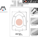 SEDILE COPRIWC POZZI GINORI MODELLO BAIA COLORE ROSA COLBAM RESINA POLIESTERE