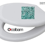 SEDILE COPRIWC VALADARES MOD. INFANZIA TRASPARENTE VERDE CON SASSI COLBAM 1288