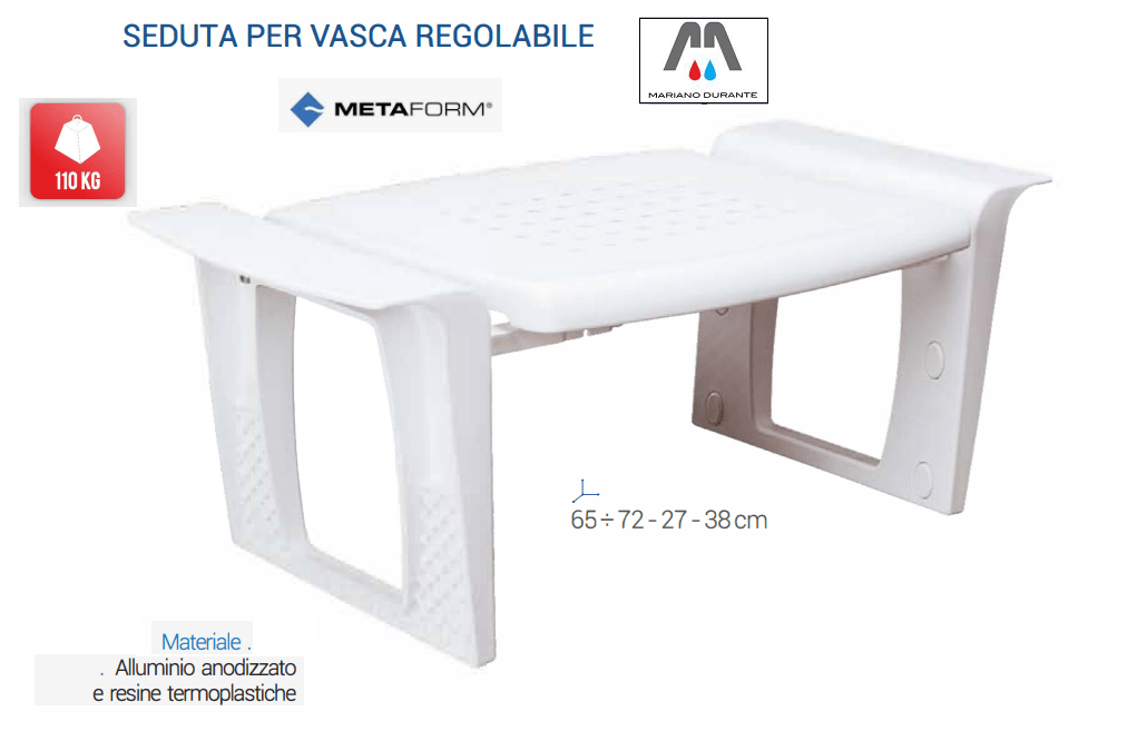 SEDUTA-VASCA-REGOLABILE-DISABILI-ANZIANI-COMUNITA-BIANCO-METAFORM-101H46602-124653807604 SEDUTA VASCA REGOLABILE DISABILI ANZIANI COMUNITA' BIANCO METAFORM 101H46602 - immagine 1
