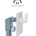 SIFONE INCASSO PER LAVATRICE CON PIASTRA IN ABS BIANCA mm40