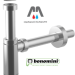 SIFONE LAVABO KING  MINIMALE ABS E OTTONE CROMATO 1"1/4X32