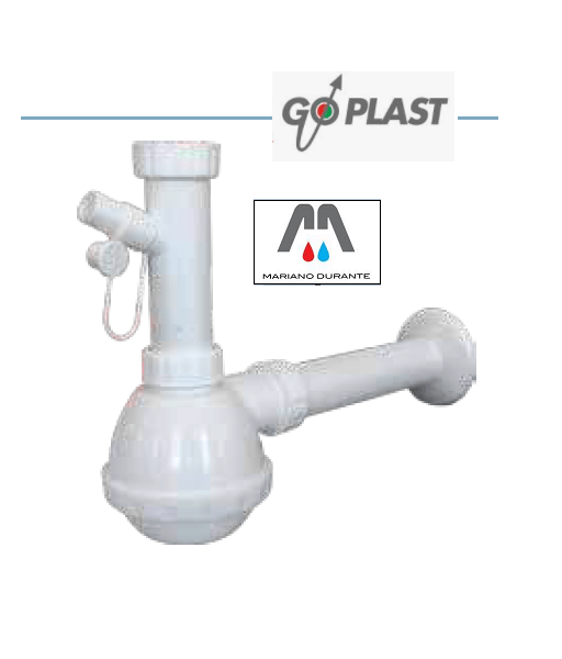 SIFONE MOPLEN 1 VIA SALVASPAZIO 1"1/2-40 CON ATT LAVATRICE GO PLAST 1006SFI001