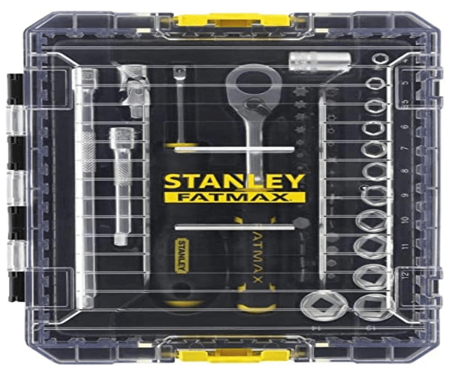 STANLEY-FMMT98101-0-Set-Chiavi-a-Bussola-att-14-48-Pezzi-125697933118 STANLEY FMMT98101-0 Set Chiavi a Bussola att. 1/4"-48 Pezzi - immagine 1
