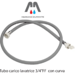 TUBO DI CARICO ACQUA MT 2 PER LAVATRICE / LAVASTOVIGLIE UNIV C/CURVA 3/4 FF