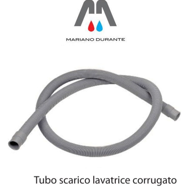 TUBO DI SCARICO ACQUA MT 2 PER LAVATRICE / LAVASTOVIGLIE CORRUGATO UNIVERSALE