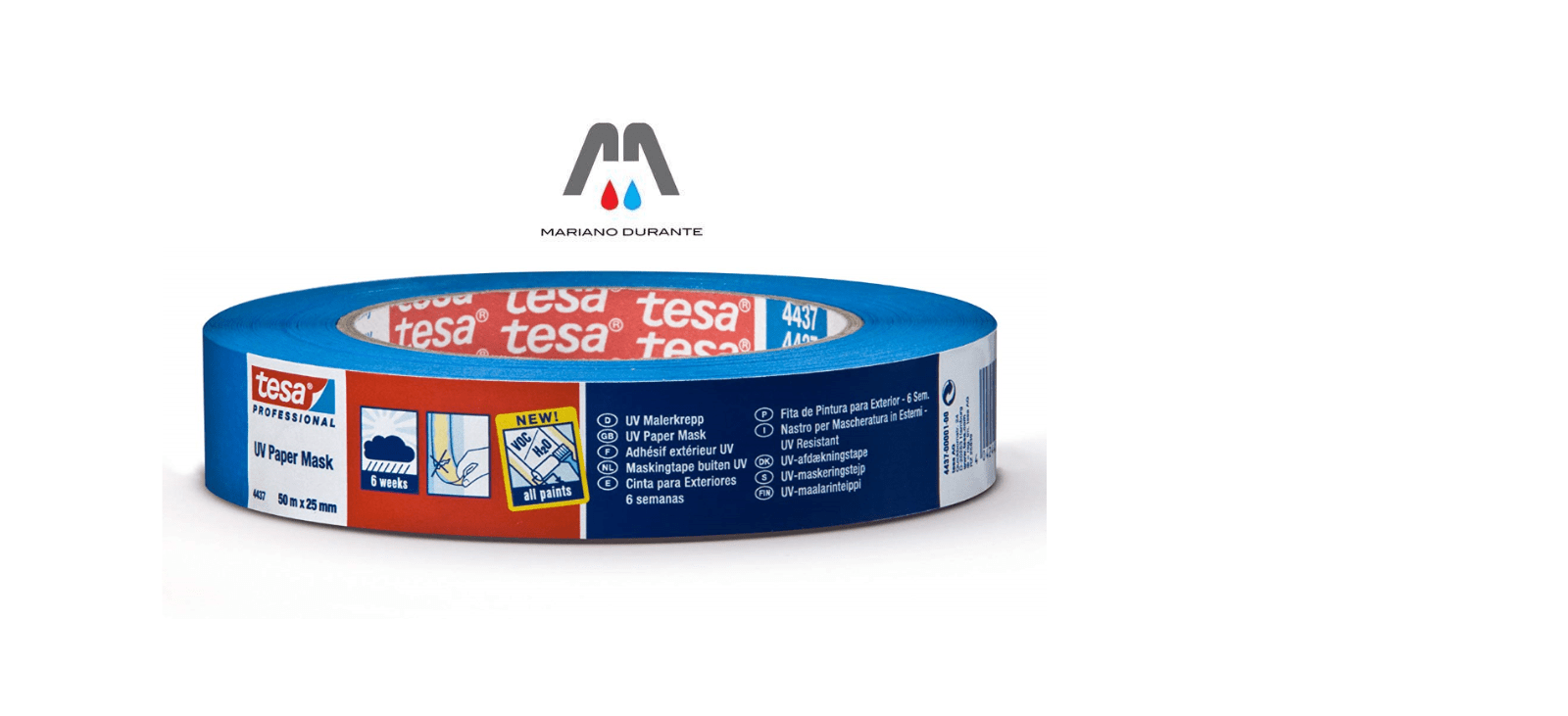 Tesa-4437-Blu-Nastro-per-mascheratura-resistente-ai-raggi-UV-x-esterni-50mx25mm-123378988461 Tesa 4437 Blu Nastro per mascheratura resistente ai raggi UV x esterni 50mx25mm - immagine 1