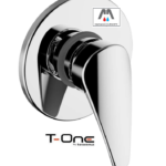 WTS TEOREMA MIX INCASSO DOCCIA T-ONE RUBINETTO CROMO PESANTE OTTONE