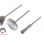 Wolfcraft 3 minispazzole acciaio inox in blister per metallo - lamiera - legno