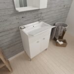 LAVATOIO MOBILE LAVANDERIA BIANCO con PILOZZO