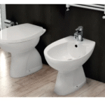 Coppia sanitari scarico a terra IDEAL STANDARD bianco lucido