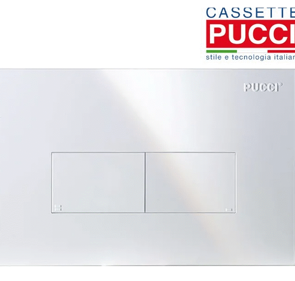 Pucci - Placca ECO LINEA c/sport. 280x180 mm bianca 80139560