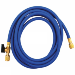 TUBO FLESSIBILE BLU CON RUBINETTO E DEPRESSORE 1/4-407 CM.150