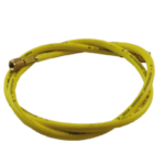 TUBO FLESSIBILE GIALLO CON DEPRESSORE 1/4-407 CM.150