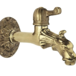 Rubinetto esterno artistico drago ottone per fontana giardino leva più rosone