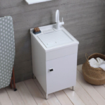 LAVATOIO MOBILE LAVANDERIA BIANCO con PILOZZO - 45x50 50x50 60x50